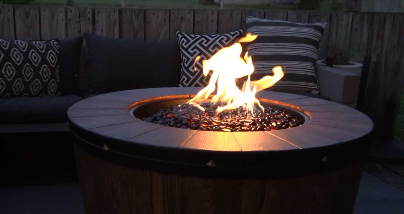Video firepit, fire pit, fire table